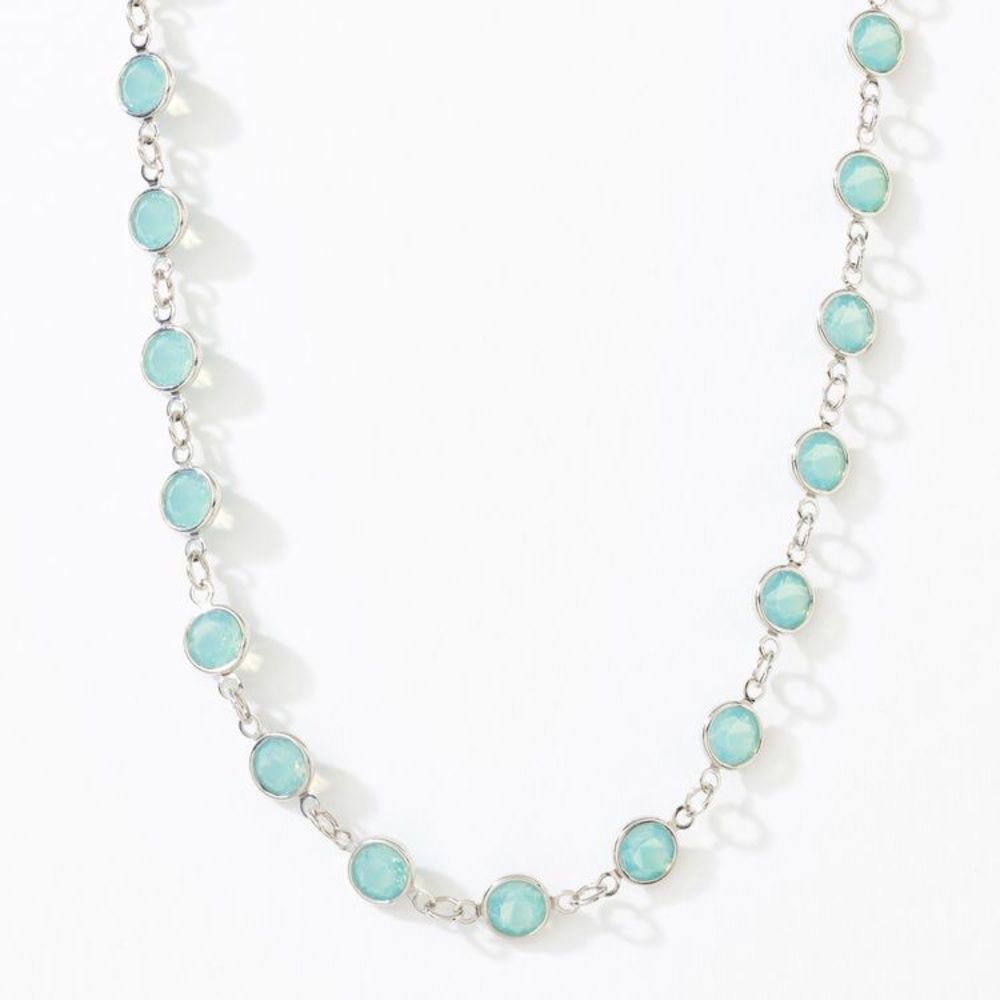 Pointed Chanelle Necklace, Pacific Green